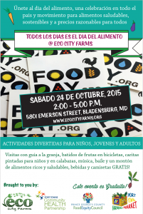 Food Day 2015 Spanish Flyer